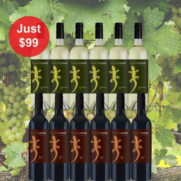 $99 Lizard Creek Red & White Wine Mixed Case